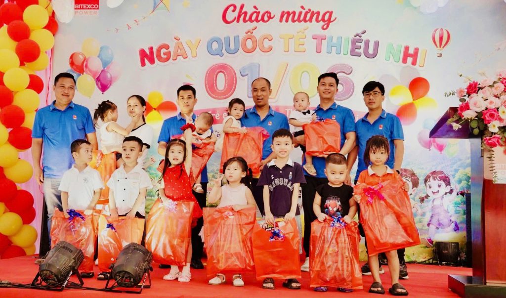 Rộn ràng ngày hội tuổi thơ tại các nhà máy điện Bitexco Power