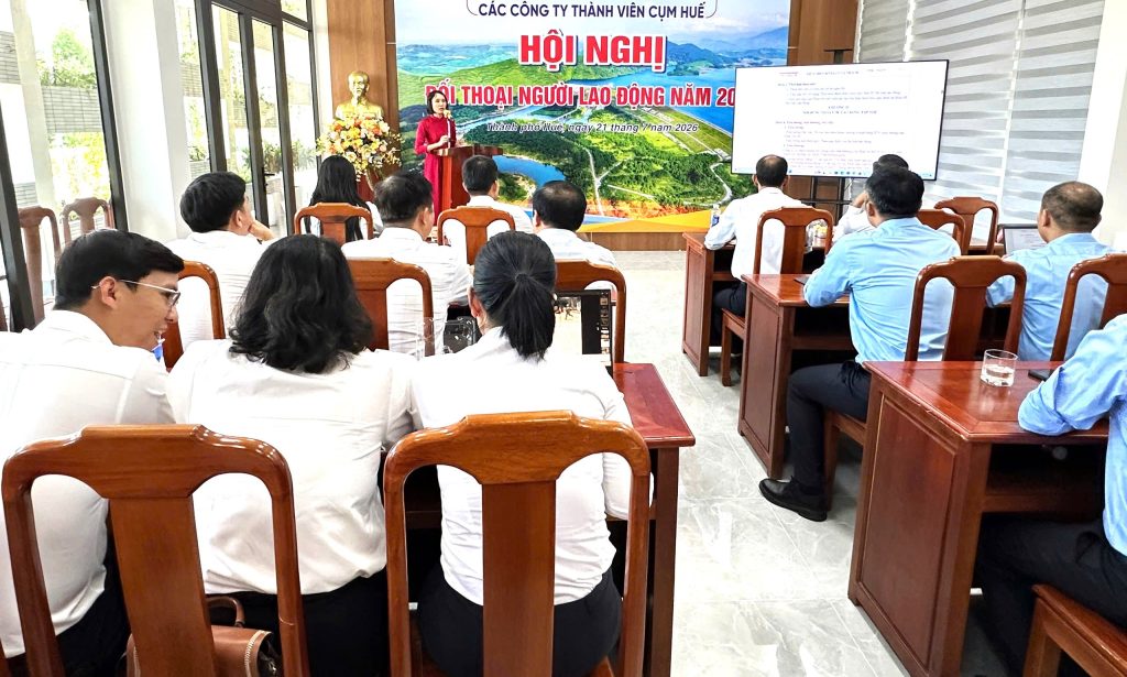 Hội nghị đối thoại người lao động năm 2026 tại cụm thủy điện Huế