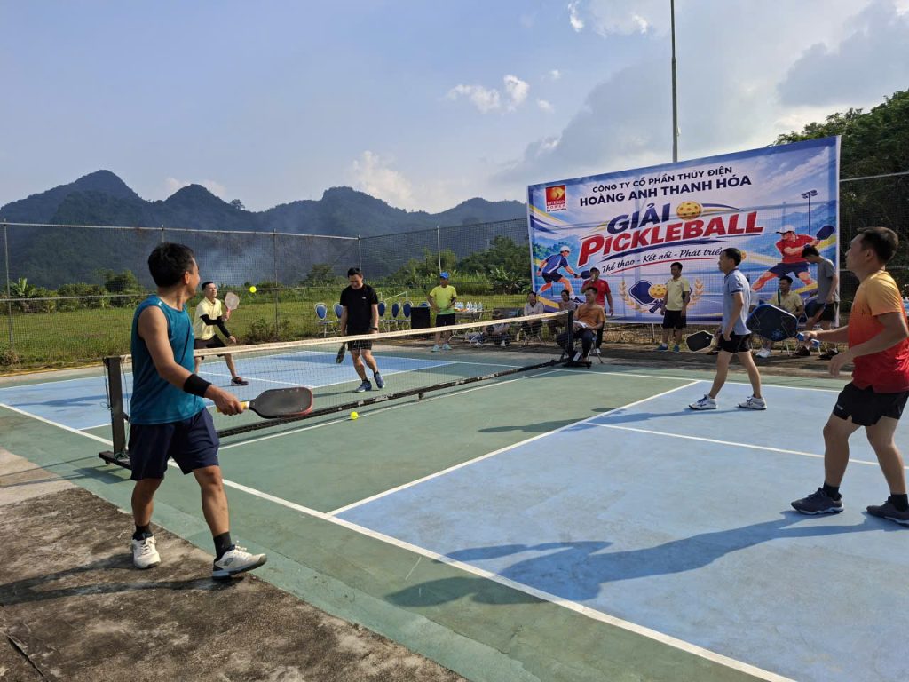 Sôi nổi Giải Pickleball Hoàng Anh Thanh Hóa mở rộng lần thứ 1